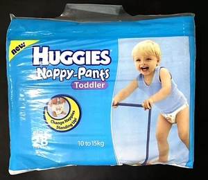 RARE Vintage 2007 Huggies Nappy Pants Boys Winnie Pooh Toddler 2T-3T - 28 CT - Picture 1 of 11