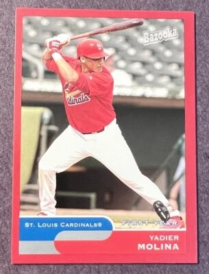 Yadier Molina 🔥 2004 Topps Bazooka Red Chunks RC St. Louis Cardinals First Year - Image 1 of 4