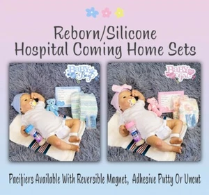 ¡JUEGO DE REGRESO A CASA HOSPITAL NIÑA RENACIDO/SILICONA 0-3! - Imagen 1 de 4
