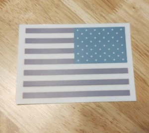 Red white and blue Interior/Reverse Flag Car Decal. - Picture 1 of 4
