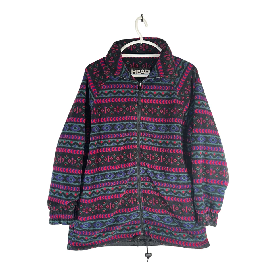 Abrigo grande vintage Head Ski Wear para hombre chaqueta polar nórdico suroeste cremallera completa Foto 1 de 4