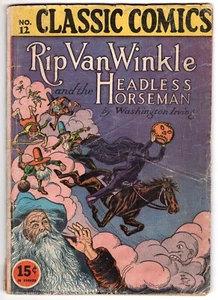 CLASSICS ILLUSTRATED #12 Rip Van Winkle CLASSIC COMIC HRN 22 4th 1944 - Picture 1 of 2