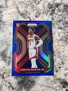 2020-21 Panini Prizm Blue Prizms Kenyon Martin Jr. Rookie /199 Houston Rockets