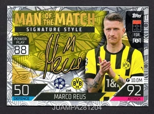 MARCO REUS #436 BORUSSIA DORTMUND 2022/23 CROMO UEFA MATCH ATTAX 22/23 TOPPS - Picture 1 of 2
