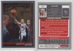 2005-06 Bowman Draft Chrome Jason Kidd #20 HOF