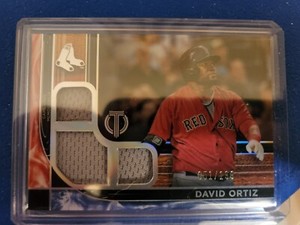 2022 Topps Tribute Triple Relic David Ortiz #/199 Boston Red Sox -  #TTR-DO