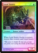 Loyal Sentry FOIL 10th Edition NM White Rare MAGIC THE GATHERING CARD ABUGames