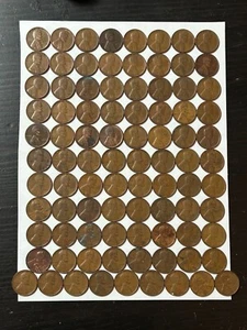 89 LINCOLN WHEAT PENNIES FROM 1930 TO 1939 PLEASE SEE PHOTOS AND DESCRIPTIONS - Picture 1 of 2