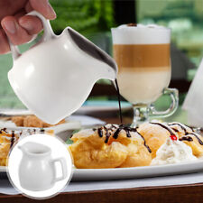 Mini Ceramic Creamer with Handles - White Porcelain-KK