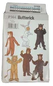 Butterick P364 Tiere 1 Stück Kostüm Schnittmuster Kinder 2 bis 5 Neu - Bild 1 von 5
