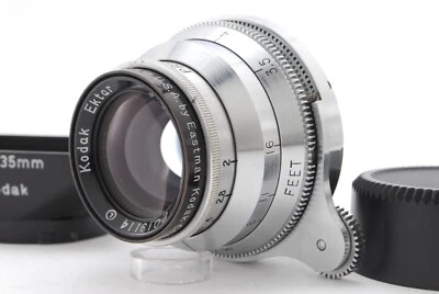 RARE [NEAR MINT] Kodak Ektar 47mm f/2 Lens Leica 39 Mount w/Hood From JAPAN - Image 1 of 4