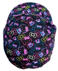 HELLO KITTY Girls Size 4-16 Baseball Ball Cap Hat Black Pink Purple Multi Colors - Picture 1 of 5