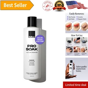 Salon Quality 16 Fl Oz Acetone Remover for Gel Polish and Nail Dip Removal - Picture 1 of 8
