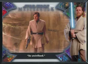 2022 Topps Star Wars Masterwork Obi-Wan Quotes OB1-9 So Uncivilized - Picture 1 of 2