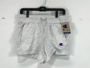 Champion Logo Pull-On Sweat Short, Women's Size M - Light Grey - Picture 1 of 8