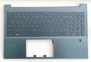 HP Pavilion 15-EG N/FP W/SD Nonbacklit US Keyboard Assembly Blue M08921-001 - Picture 1 of 3