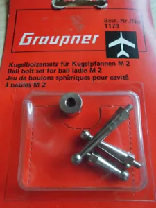 1179 Juego de pernos esféricos Graupner para sartenes esféricas M 2 - Imagen 1 de 1
