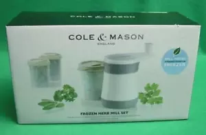 COLE & MASON FROZEN HERB MILL & STORAGE CONTAINER SET GRIND & STORE FRESH HERBS - Picture 1 of 2