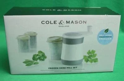 COLE & MASON FROZEN HERB MILL & STORAGE CONTAINER SET GRIND & STORE FRESH HERBS - Image 1 of 2