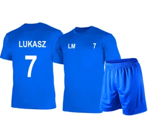 Personalised Kids/Junior/Boys Football Kits Boys Soccer Training(Shirt & Short) - Picture 1 of 19
