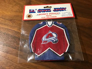 NHL AVALANCHE I.D. Bolsa de dinero con soporte NUEVA rara deportiva coleccionable DE COLECCIÓN - Imagen 1 de 2