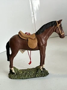 Caballo Medio Oeste Importaciones de Cañón Caídas Ornamento 3.5”T 4”w Sillín Marrón - Imagen 1 de 13