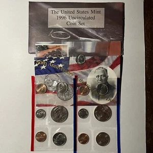 1996 P&D US Mint Set 13 Coins W/ the 1996 “W” West Point Dime. COA And OGP - Picture 1 of 4