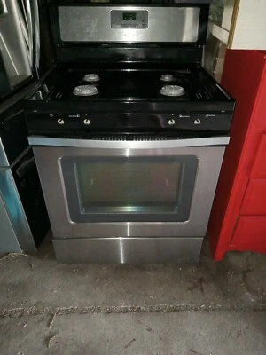 Estufa de gas de acero inoxidable Foto 1 de 3