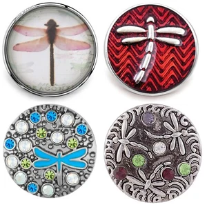 Dragonfly Snap Jewelry 18MM Ginger Charm Button Fits Custom Bracelets, Necklaces - Picture 1 of 16