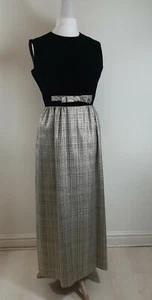 Size 12 Rare Vintage Early 1960s Kitty Copeland Evening 60s Bow Dress Gold Prom - Picture 1 of 12