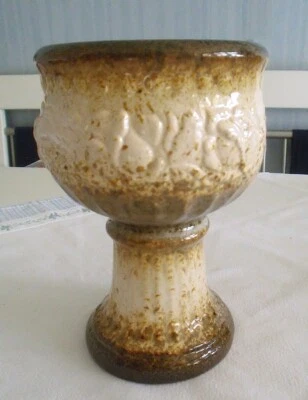 Blumentopf, Pflanzgefäß, Übertopf, Pokal, Keramikvase, 706-17 GERMANY, 17cm - Bild 1 von 2