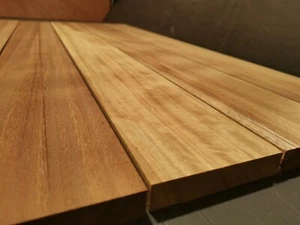 IROKO TIMBER BOAT HARDWOOD WOOD AFRICAN TEAK 120mm x 18mm x 1000mm - Picture 1 of 7