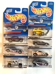Hot Wheels 1997 Lot of 7 Cars Ferrari Corvette Digger '57 Chevy Hummer Camaro - Picture 1 of 6