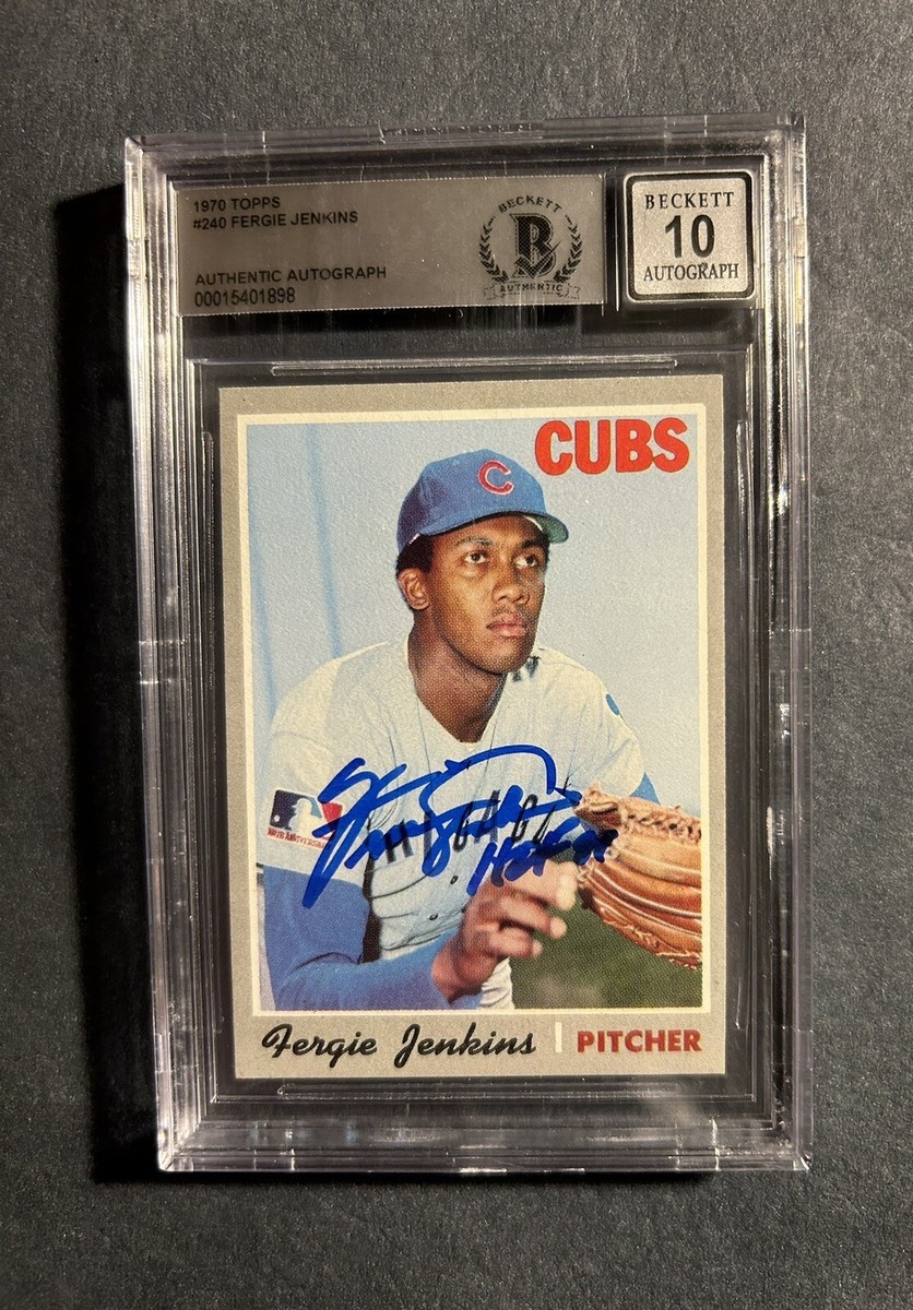 Autograph Fergie Jenkins Baseball Cards for sale | eBay