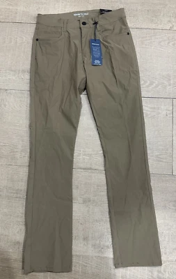 Kenneth Cole Hombres Calce Ajustado 30 X 30 Ligero Tecnología Elastizado Pantalones Caqui Profundo Nuevos con Etiquetas Foto 1 de 4