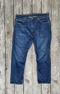 Jeans LEVI'S 505 regular fit gamba dritta uomo 40 x 30 blu lavaggio medio denim - Foto 1 di 11