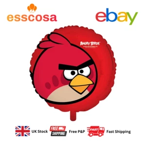 Angry Bird Foil Balloon Premium Quality 18" 45cm Party Celebration Red Bird - Picture 1 of 2