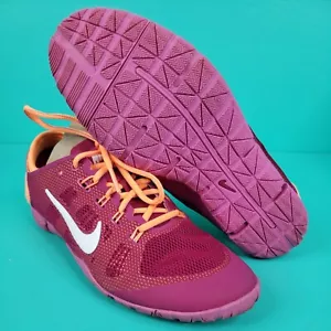 Nike 599269-501 Women Sz 7 US Running Free Trainer Shoe Sneaker Orange EUR 38 - Picture 1 of 9