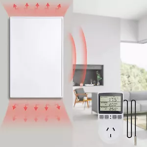 Infrared Heating Panel 600W Electric Panel Heater with Thermostat - Picture 1 of 6