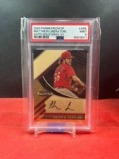 2020 Prizm Draft Picks Autograph Gold Vinyl #AML Matthew Liberatore 1/1 PSA 9