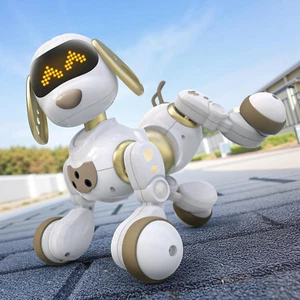 18011 Remote Control Robot Dog Toy, Programmable Smart Interactive Pet Puppy wit - Picture 1 of 9