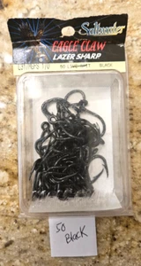 Eagle Claw Hooks - Lazer Sharp - 1/0 live Bait Hooks 50 Ct. Black Peral - Picture 1 of 1