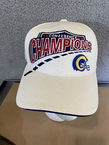 Vintage SPL28 NFL 1999 Conference Champions St. Louis Rams White Cap Pre-Owned - Picture 1 of 8