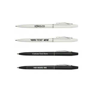 Custom Printed Guest White or Black Pen Extra, Ballpoint Promotional Office Pens - Picture 1 of 10