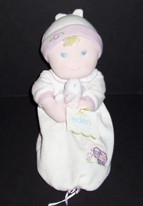 Muñeca bebé cordero Edén 13" peluche vestido de banderín sombrero gorra sonajero peluche juguete encantador - Imagen 1 de 2