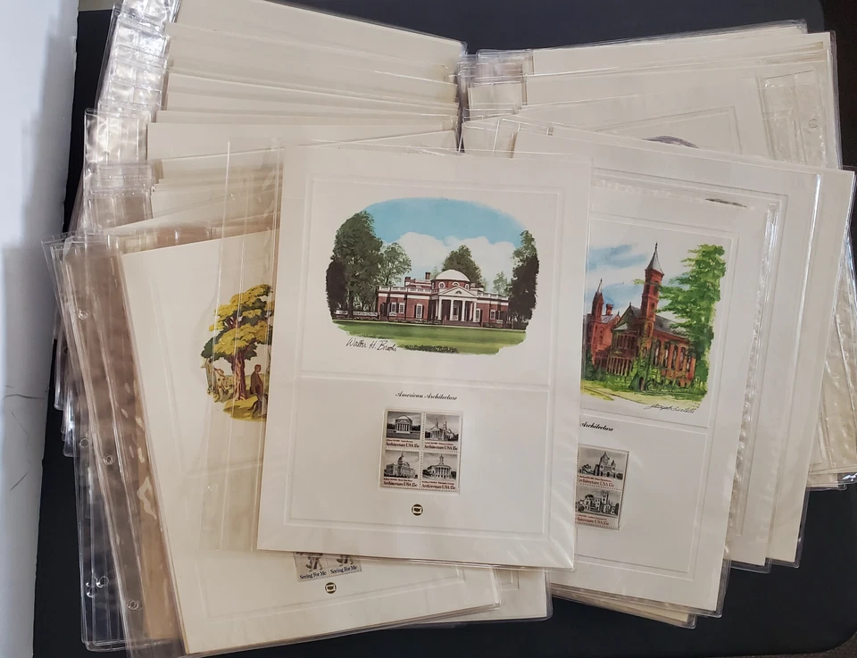 US Litho Panel Collection w/ MNH Stamp Blocks of 4 #1783-2409; 164 Panels! - Image 1 of 4