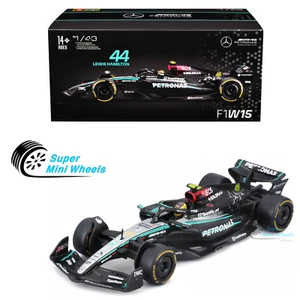 Bburago 1:43 F1 Mercedes-AMG F1 W15 #44 Lewis Hamilton with Display Case - Picture 1 of 5