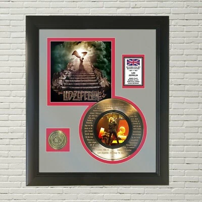Led Zeppelin "Stairway To Heaven" Framed 45 Picture Sleeve Record Display. "M4" - Image 1 of 3