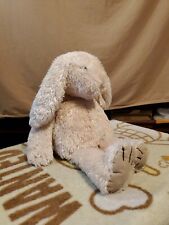 Jellycat Large Approx 18" Cream Bunny Rabbit Silky Soft Tan Suede Paws Plush