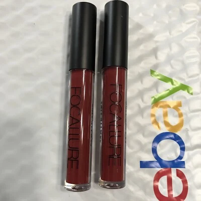 Lote de 2 tubos FOCALLURE ultra mate color de labios de larga duración 03 ÚMBAR QUEMADO sin caja Foto 1 de 4